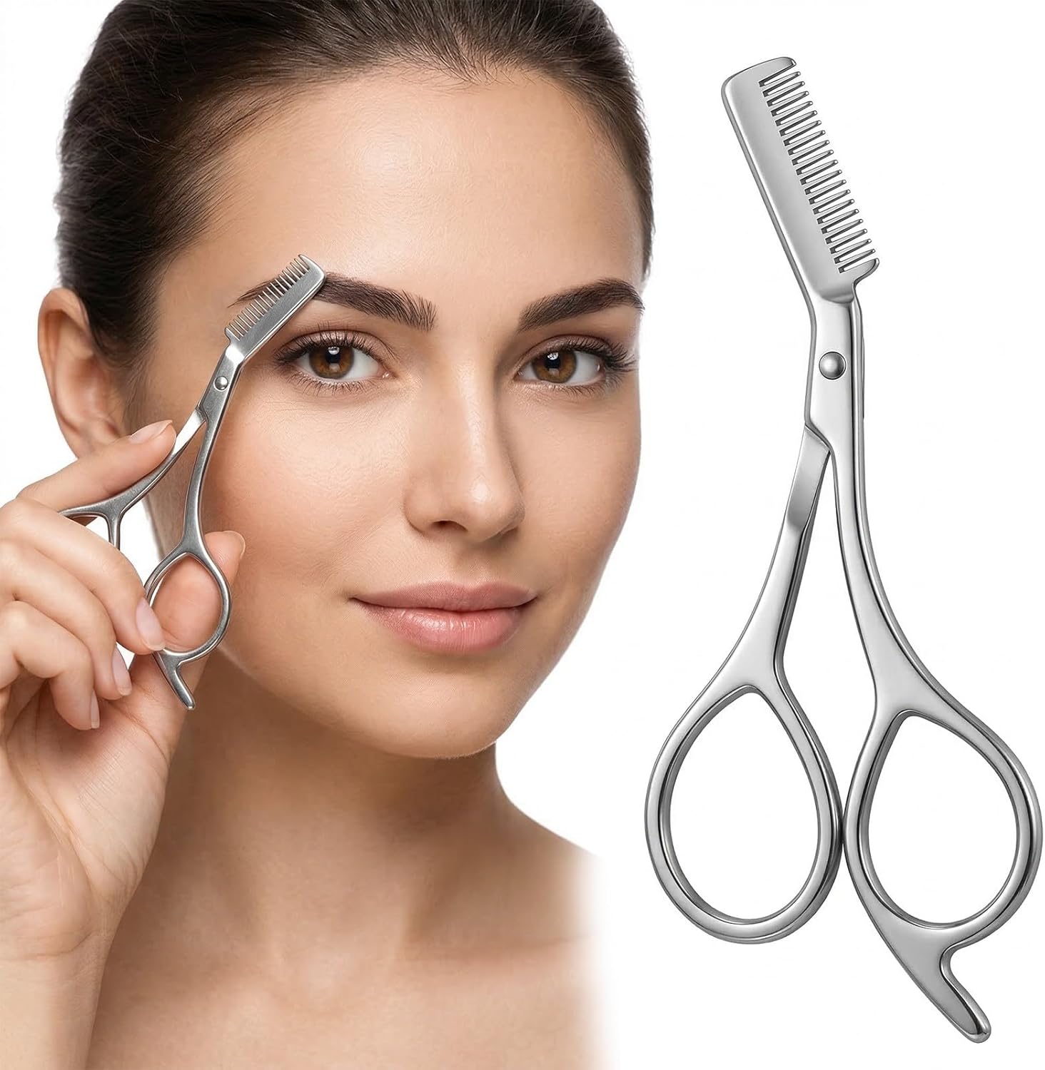 Men'S Grooming Mirror - Forbici per sopracciglia in acciaio inossidabile