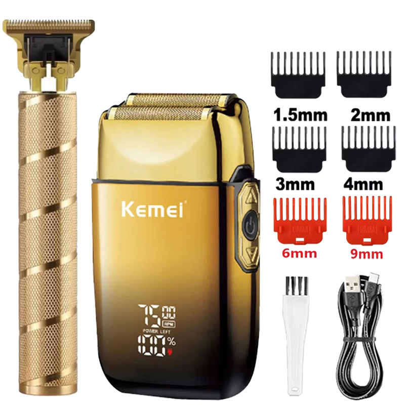 Men'S Grooming Organizer - Kemei KM-TX10 T9 Regolabarba Elettrico Professionale
