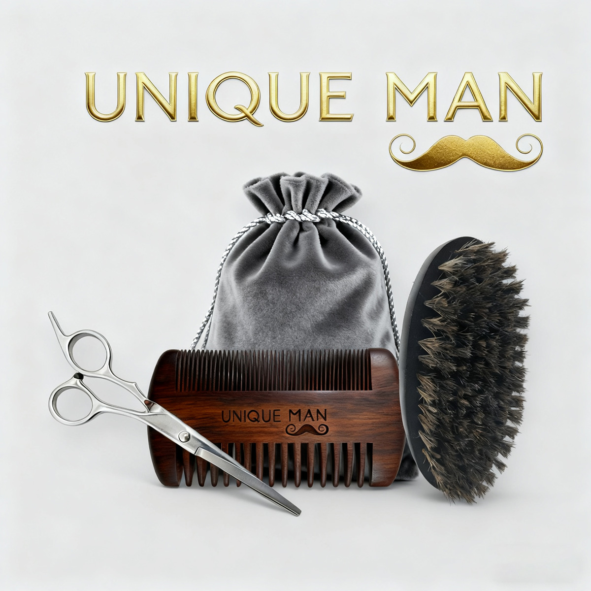 Men'S Grooming Organizer - Set barba da uomo UNIQUE MAN,