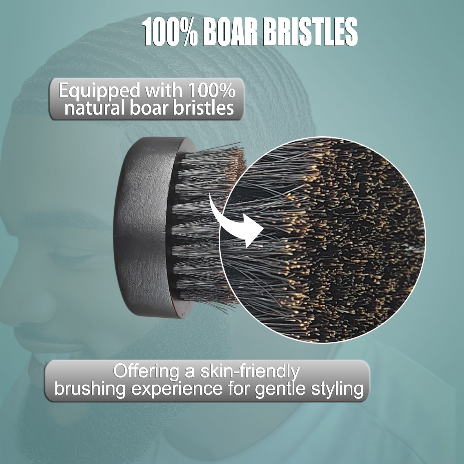 Spazzola da barba rotonda per  - Men'S Grooming Organizer recensione e prezzo