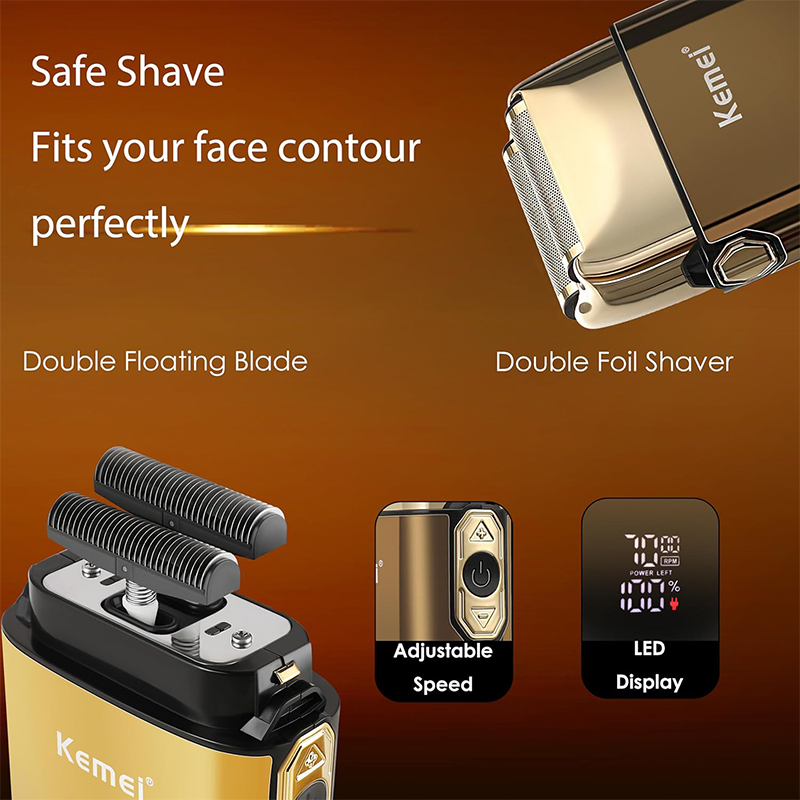 Kemei KM-TX10 T9 Regolabarba E - Men'S Grooming Organizer recensione e prezzo